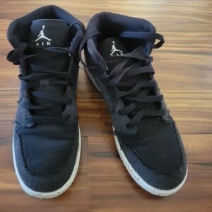 Nike Jordan 1 Mid Crater, Gray, Youth Shoe Sz Y